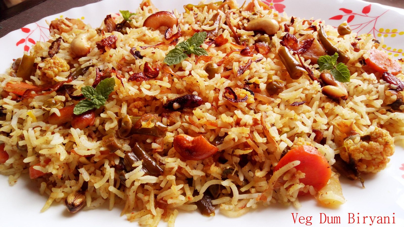 Vegetable Dum Biryani Recipe Hyderabadi Dum Biryani Palate's Desire