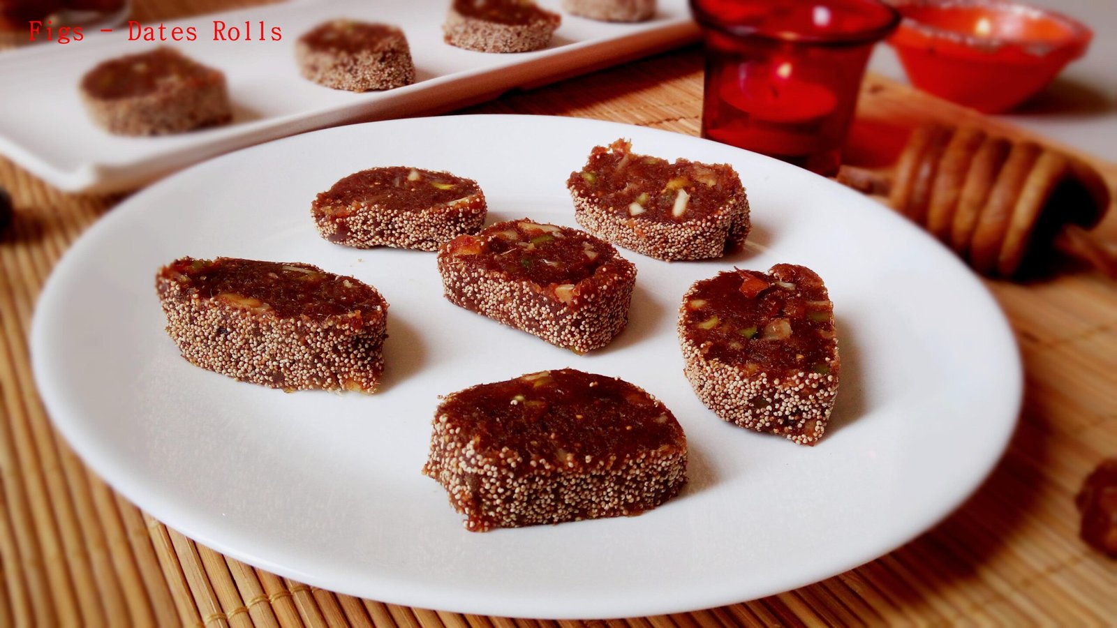 Khajoor Ladoo Anjeer Khajoor Rolls | Fig Dates Rolls - Palate's Desire