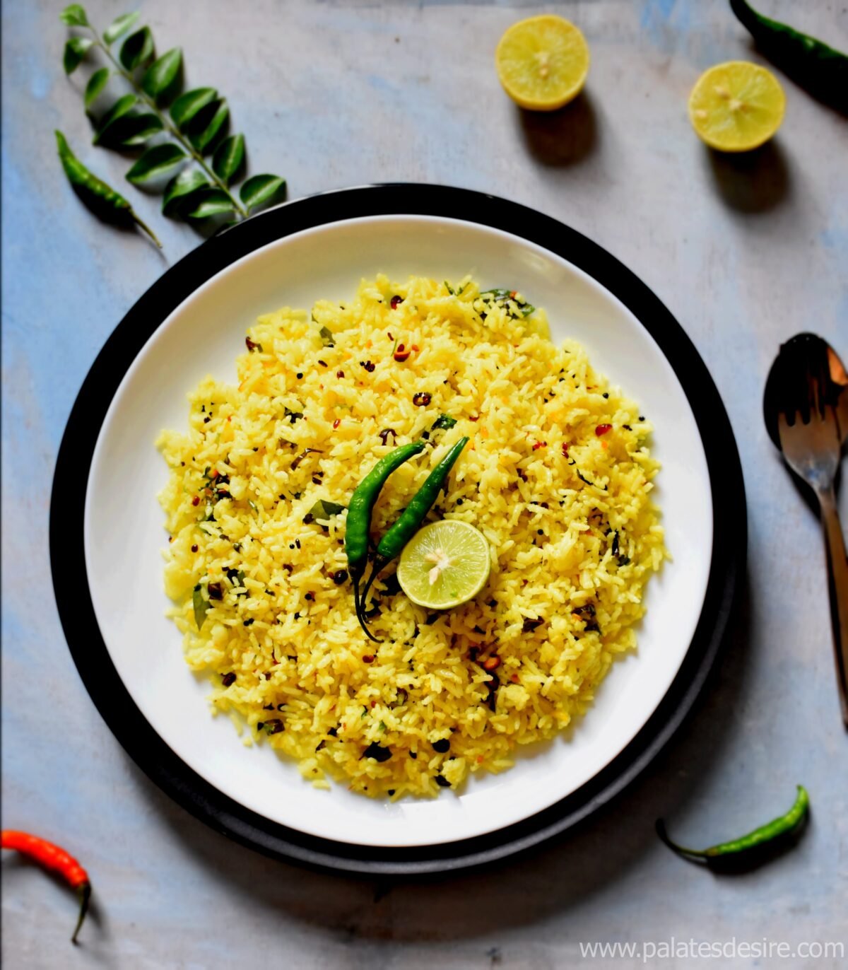 Easy Lemon Rice No Onion No Garlic Recipe Palate's Desire