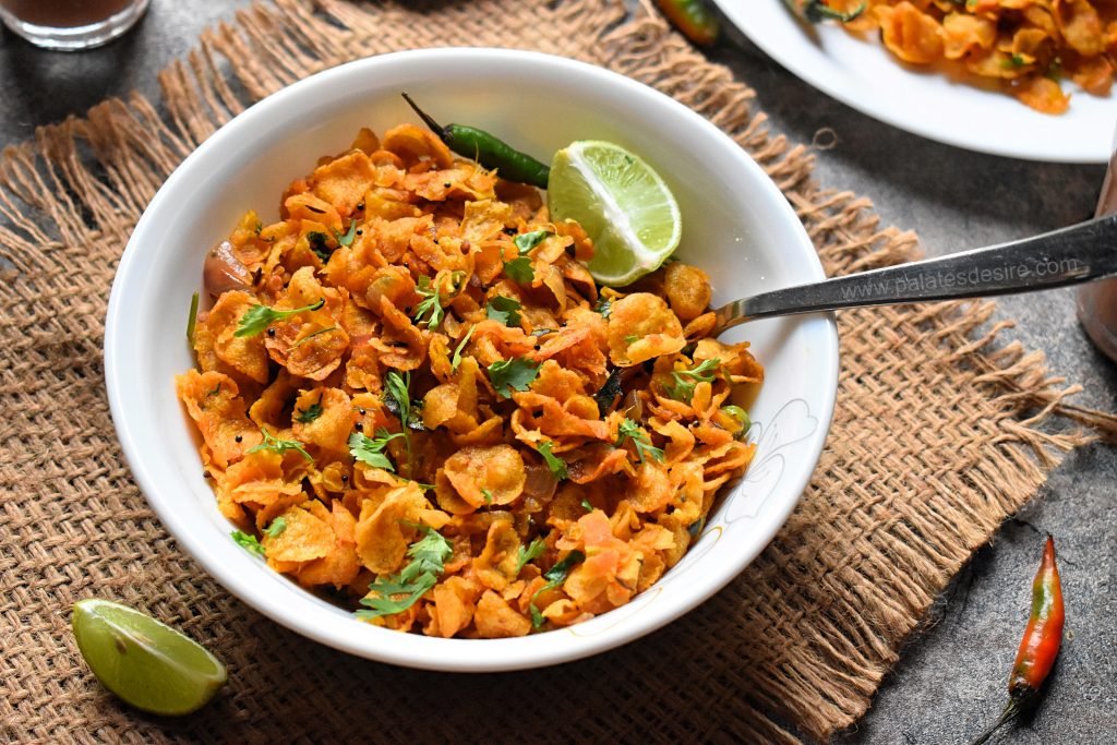 spicy cornflakes upma