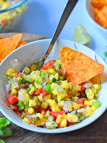 Pineapple Salsa - How to make spicy salsa