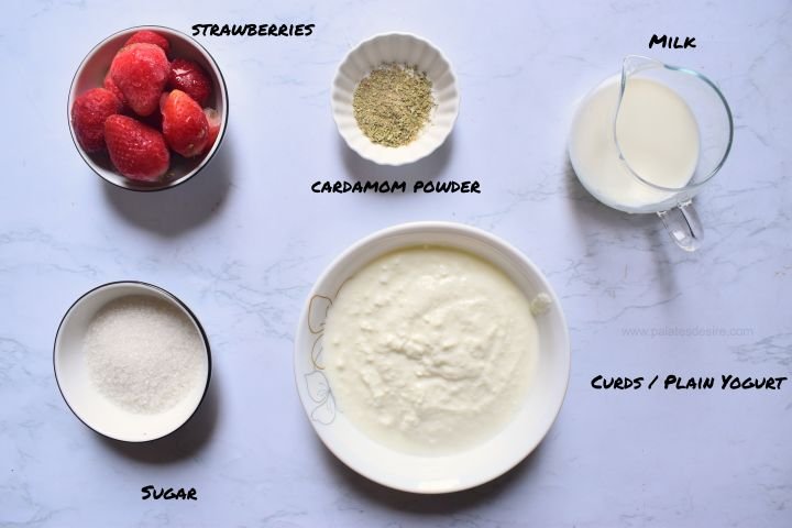 strawberry-lassi-ingredients