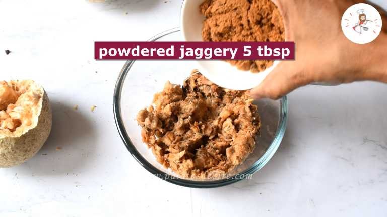 add jaggery to pulp