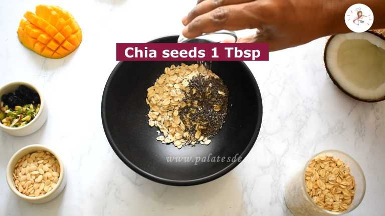 rolled oats and chia seeds