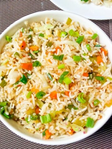 Vegetable Fried Rice | Indo-Chinese Fried Rice Recipe